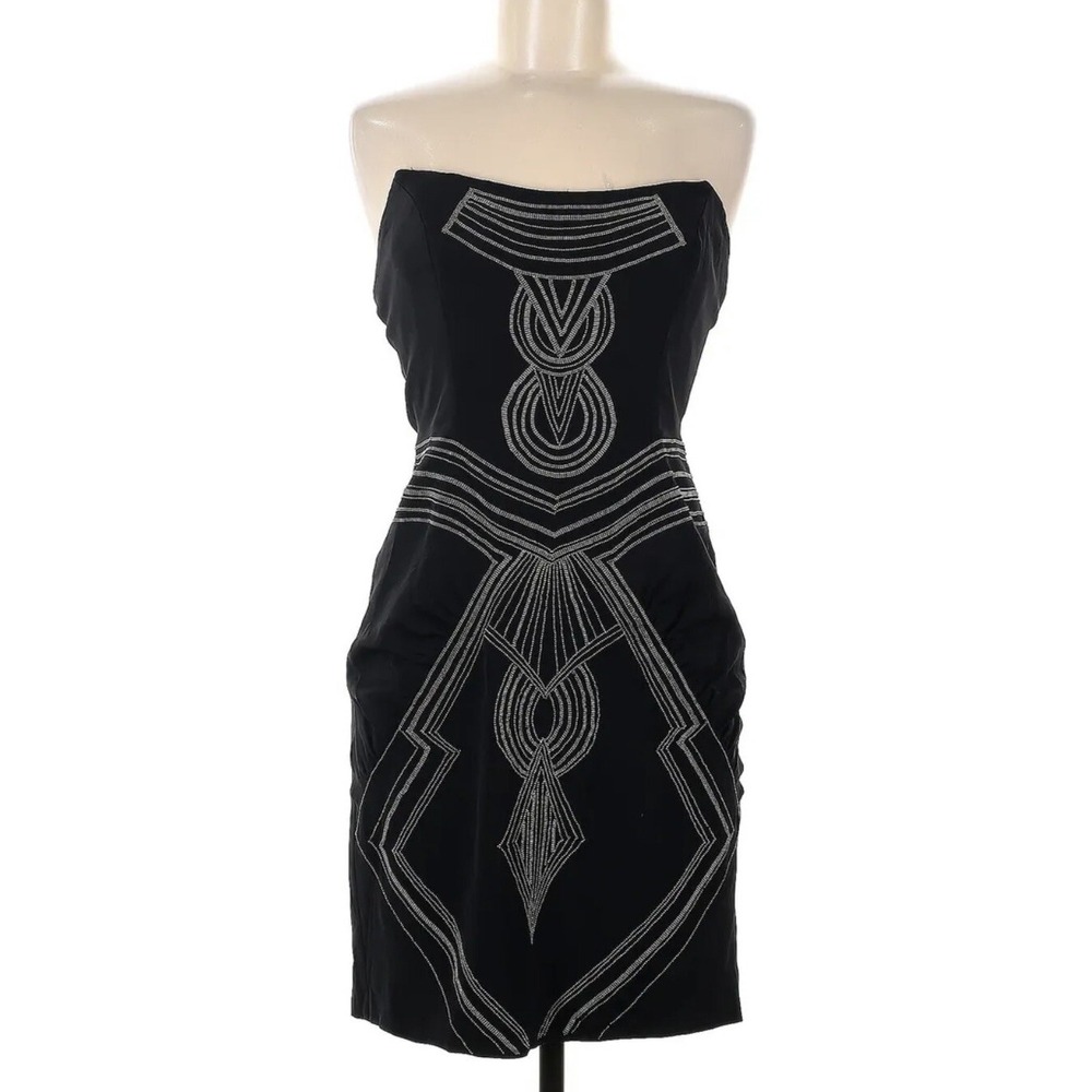 Nicole‎ Miller Beaded Dress 10 Whimsigoth Embellished Steampunk Cocktail $400
